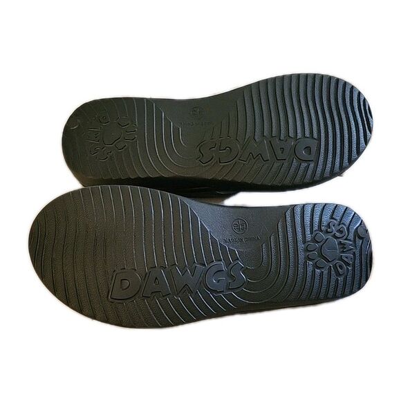 NEW - DAWGS Men’s Flip Flops Sandals Unisex- Size 10 EU 44 - Black NWOB - Picture 2 of 4